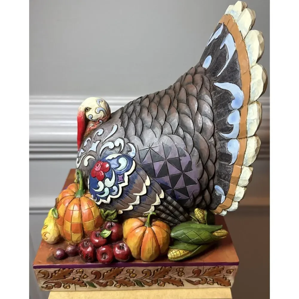 Jim Shore Heartwood Creek Give Thanks Turkey Figurine 4012600 w/ Box 2008